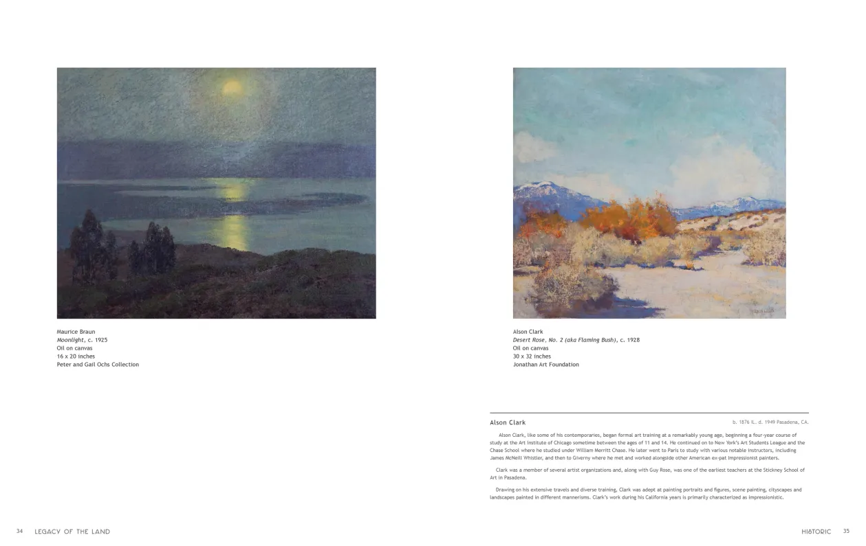 Art in Nature: Legacy of the Land exhibition catalogue, pages 34–35