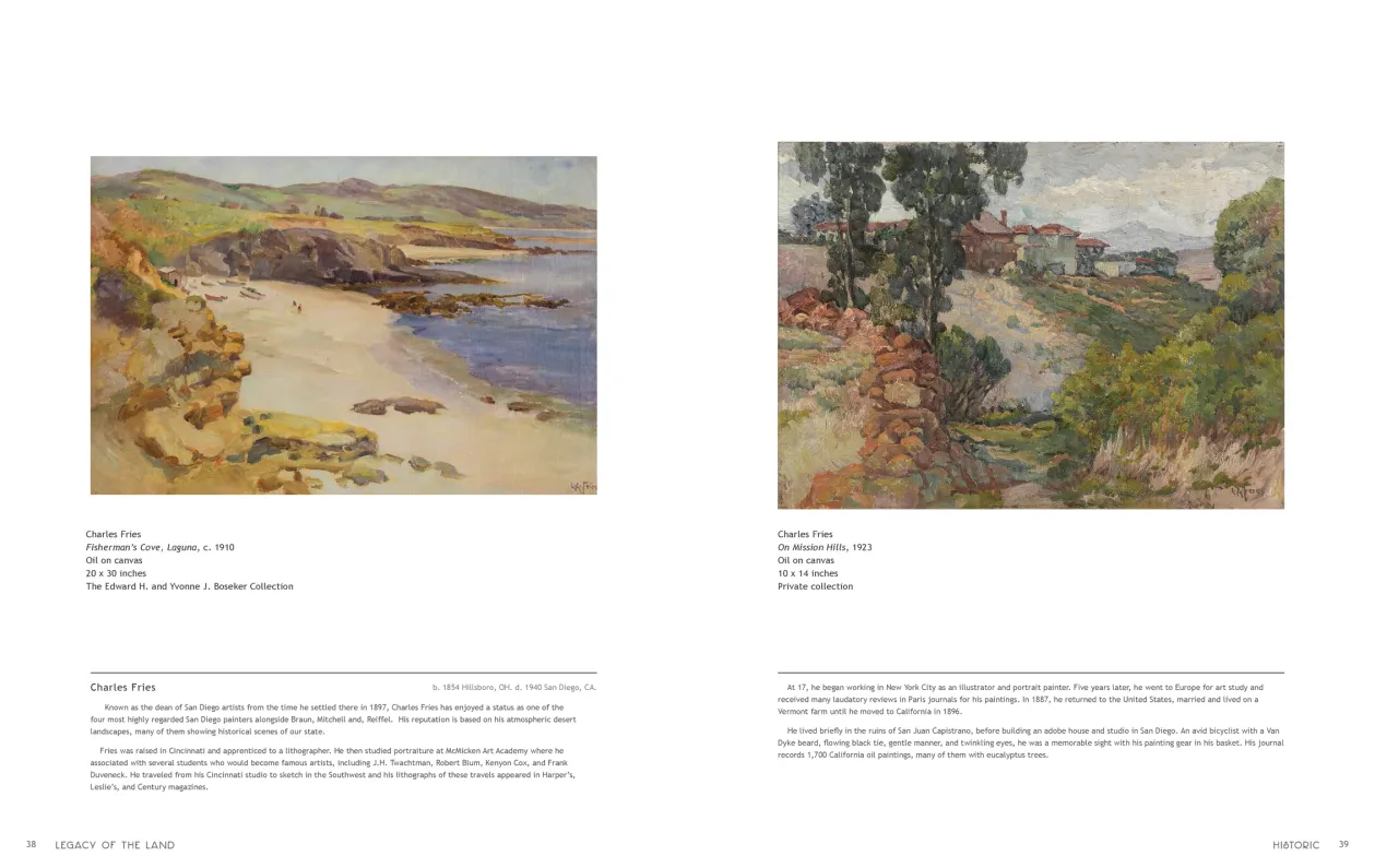 Art in Nature: Legacy of the Land exhibition catalogue, pages 38–39