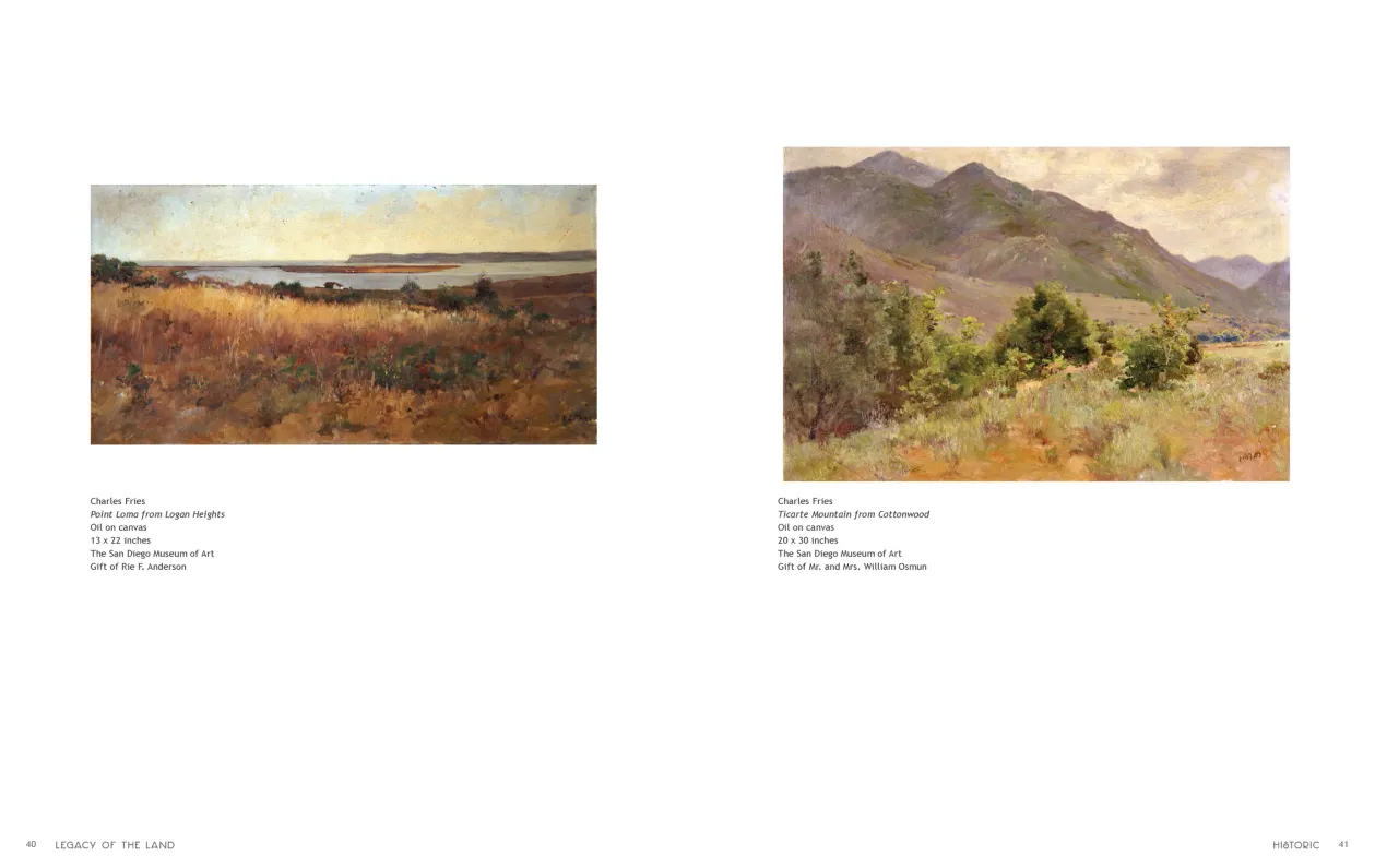 Art in Nature: Legacy of the Land exhibition catalogue, pages 40–41