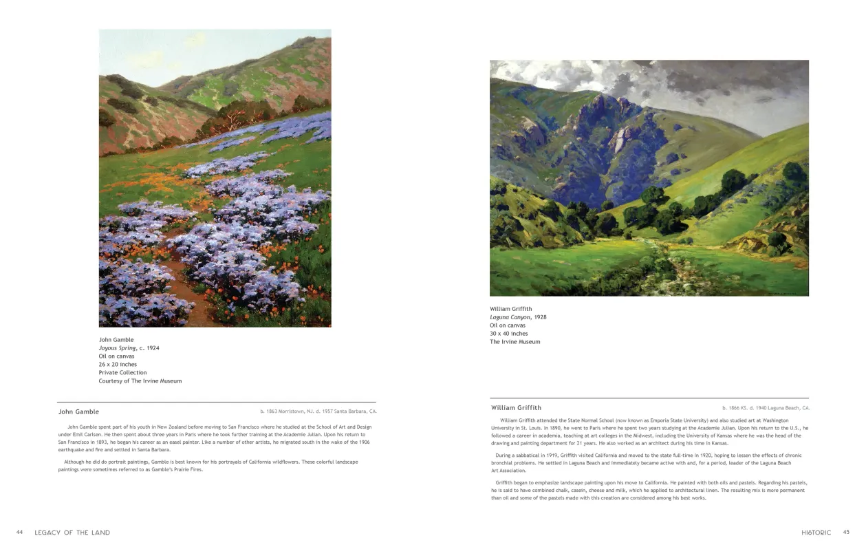 Art in Nature: Legacy of the Land exhibition catalogue, pages 44–45