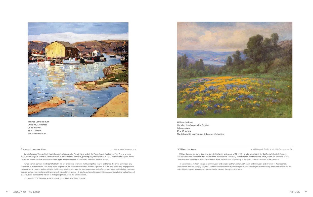 Art in Nature: Legacy of the Land exhibition catalogue, pages 50–51