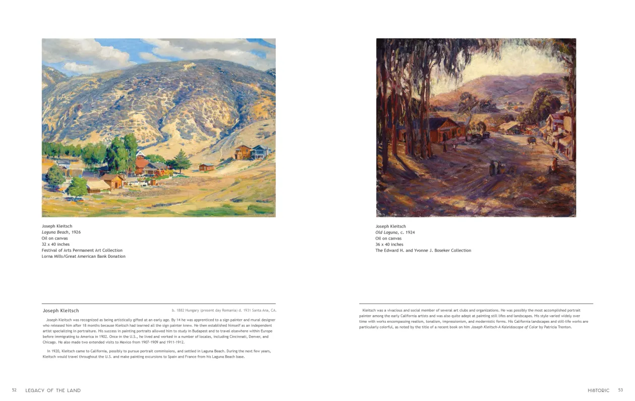Art in Nature: Legacy of the Land exhibition catalogue, pages 52–53