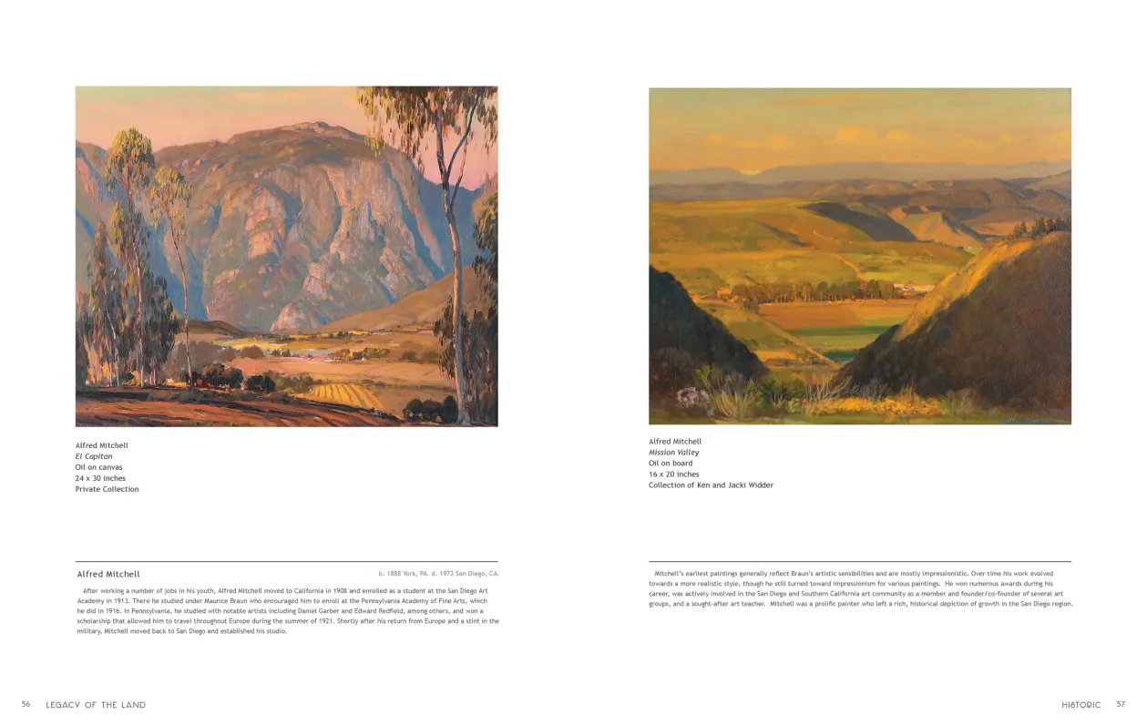 Art in Nature: Legacy of the Land exhibition catalogue, pages 56–57