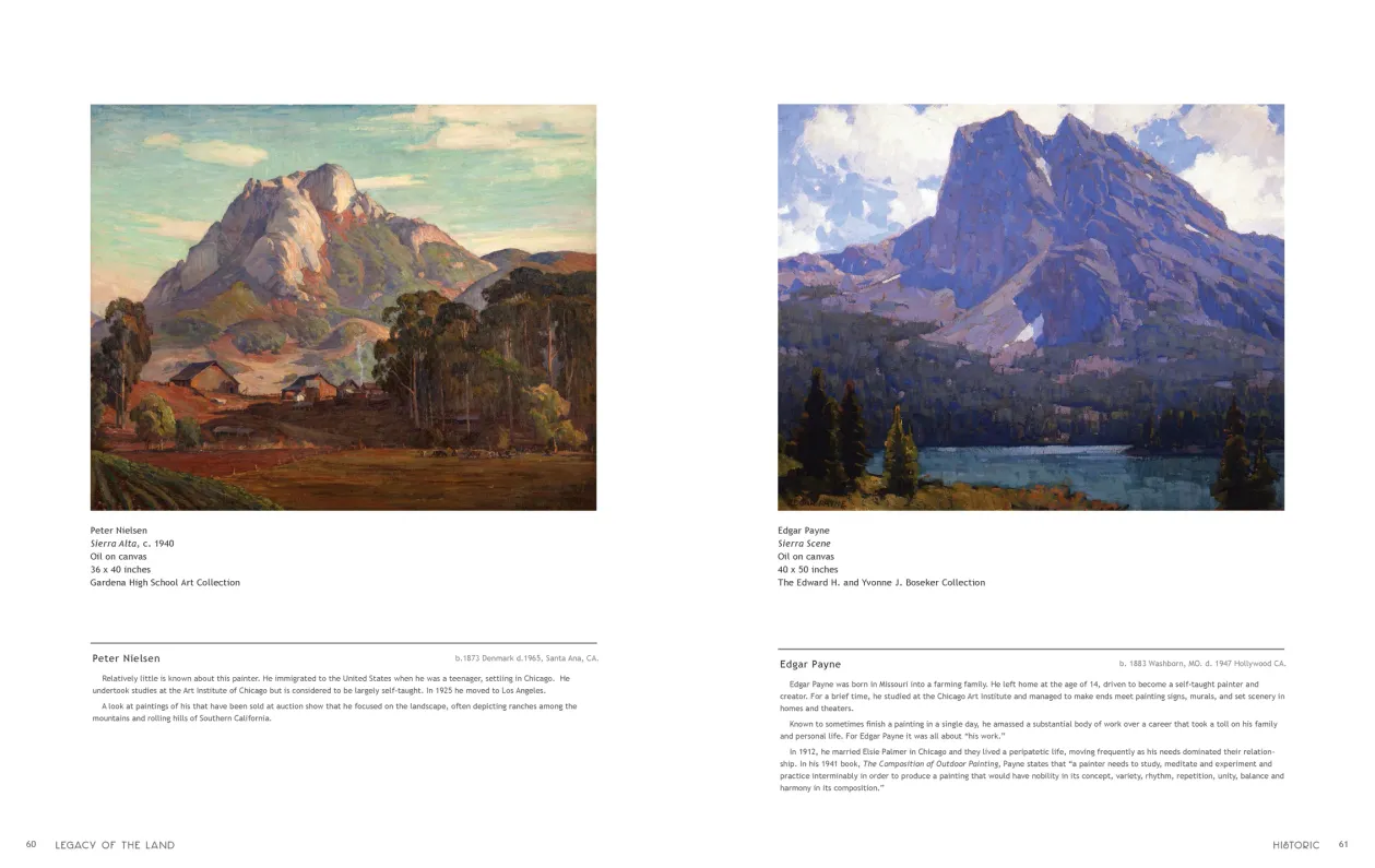 Art in Nature: Legacy of the Land exhibition catalogue, pages 60–61
