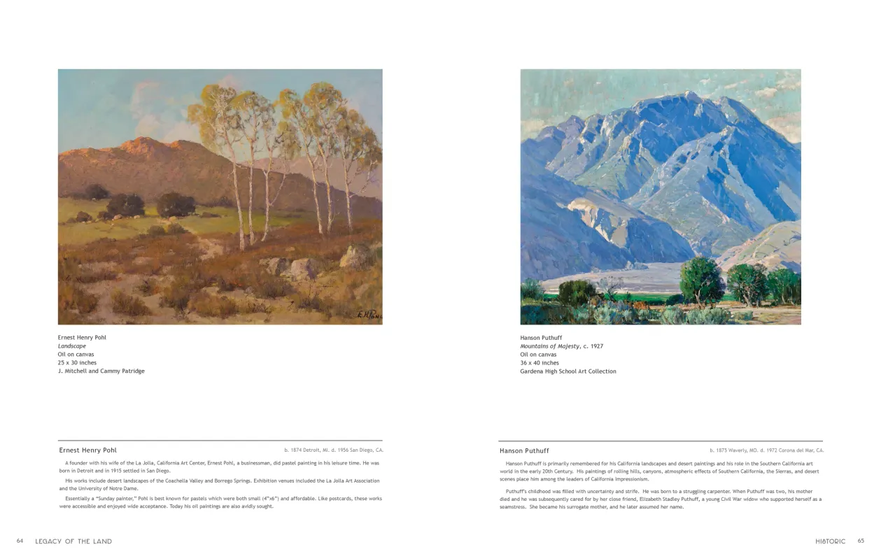 Art in Nature: Legacy of the Land exhibition catalogue, pages 64–65