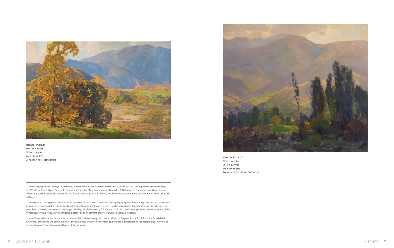 Art in Nature: Legacy of the Land exhibition catalogue, pages 66–67