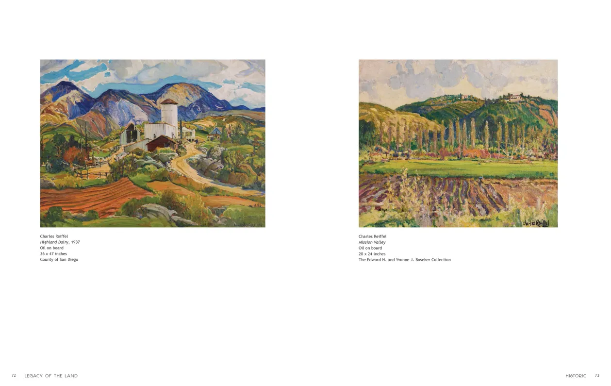 Art in Nature: Legacy of the Land exhibition catalogue, pages 72–73