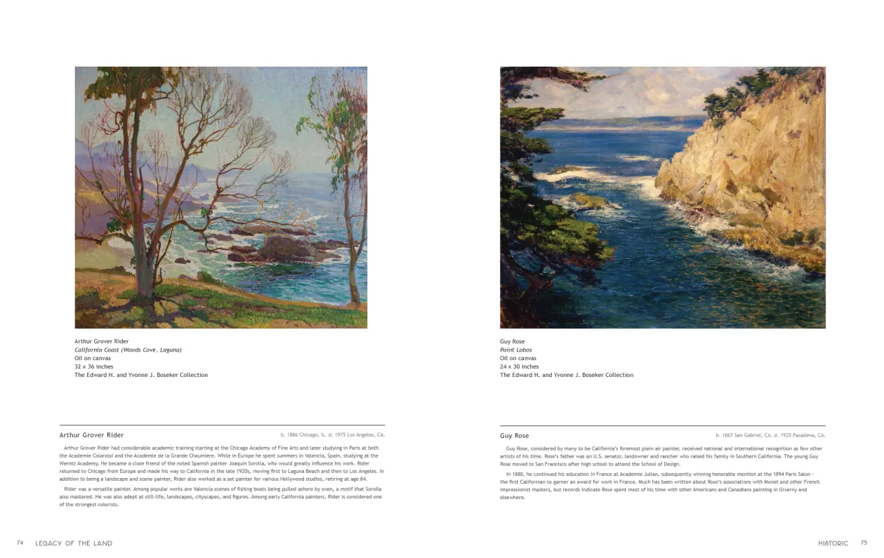 Art in Nature: Legacy of the Land exhibition catalogue, pages 74–75