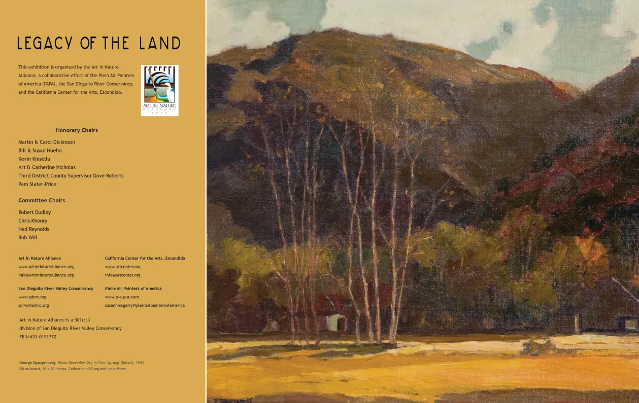 Art in Nature: Legacy of the Land exhibition catalogue, pages 8–9