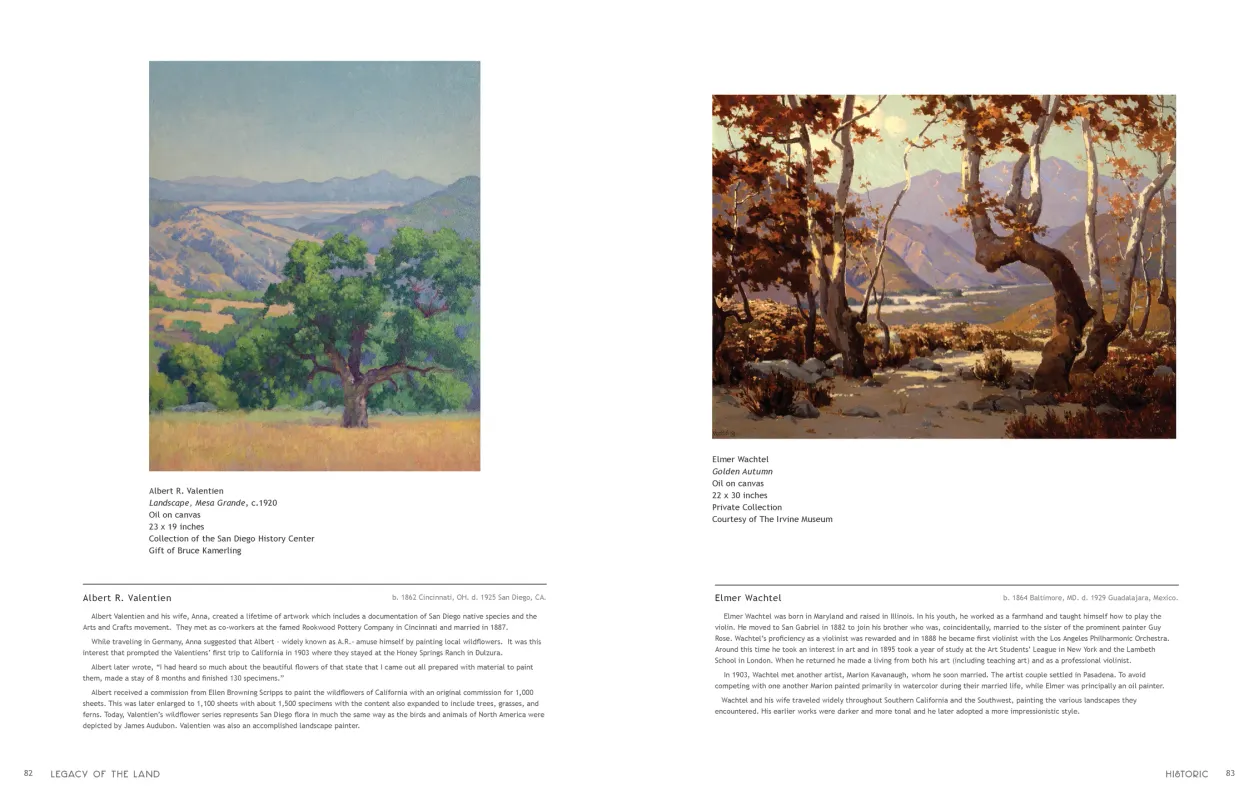 Art in Nature: Legacy of the Land exhibition catalogue, pages 82–83
