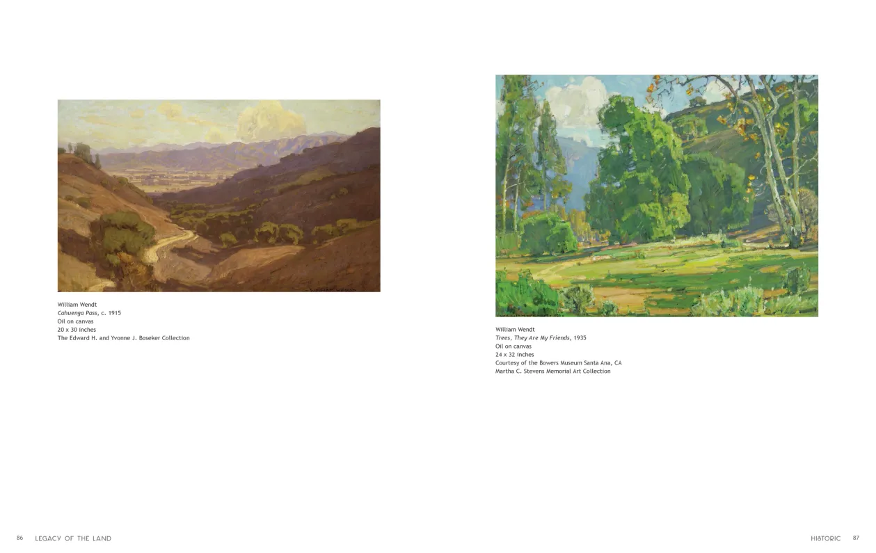 Art in Nature: Legacy of the Land exhibition catalogue, pages 86–87
