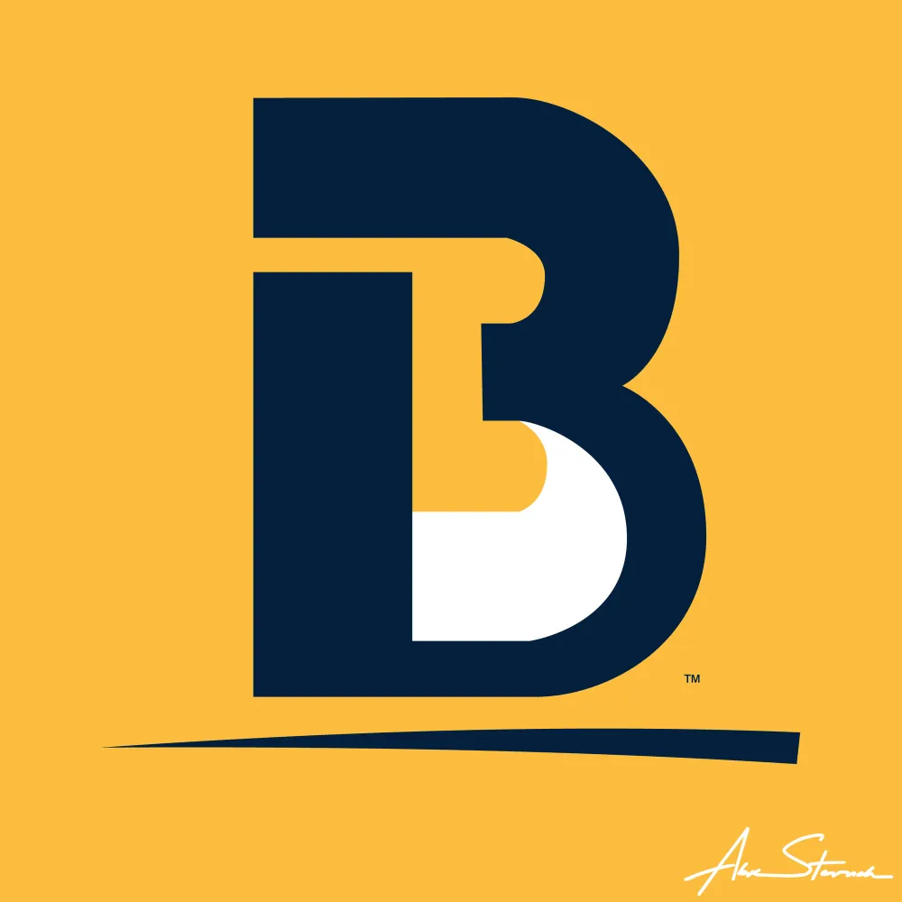 Demonstration of the Belle logo's variants for light and dark backgrounds.