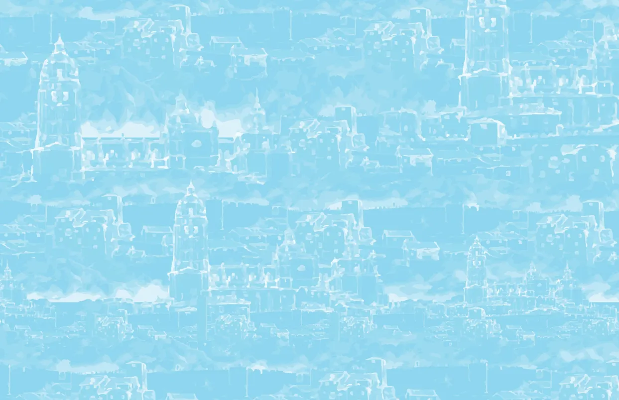 Castles in the Sky: Fantasy Architecture in Contemporary Art exhibition catalogue, inside front cover spread