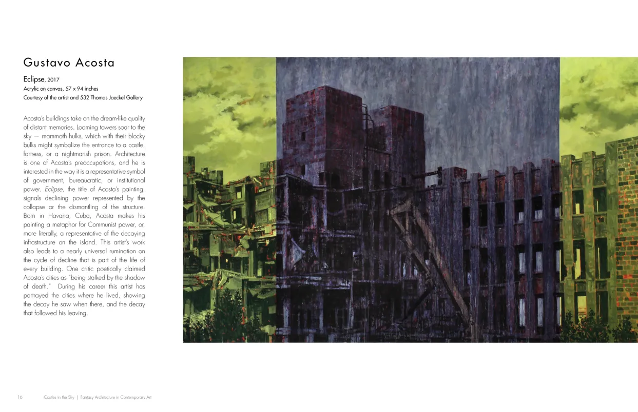 Castles in the Sky: Fantasy Architecture in Contemporary Art exhibition catalogue, pages 16–17