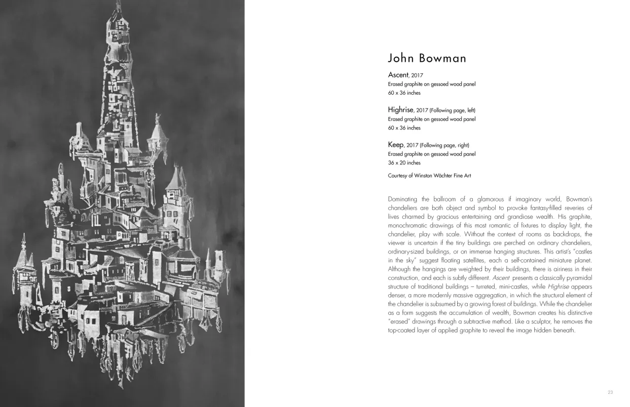 Castles in the Sky: Fantasy Architecture in Contemporary Art exhibition catalogue, pages 22–23