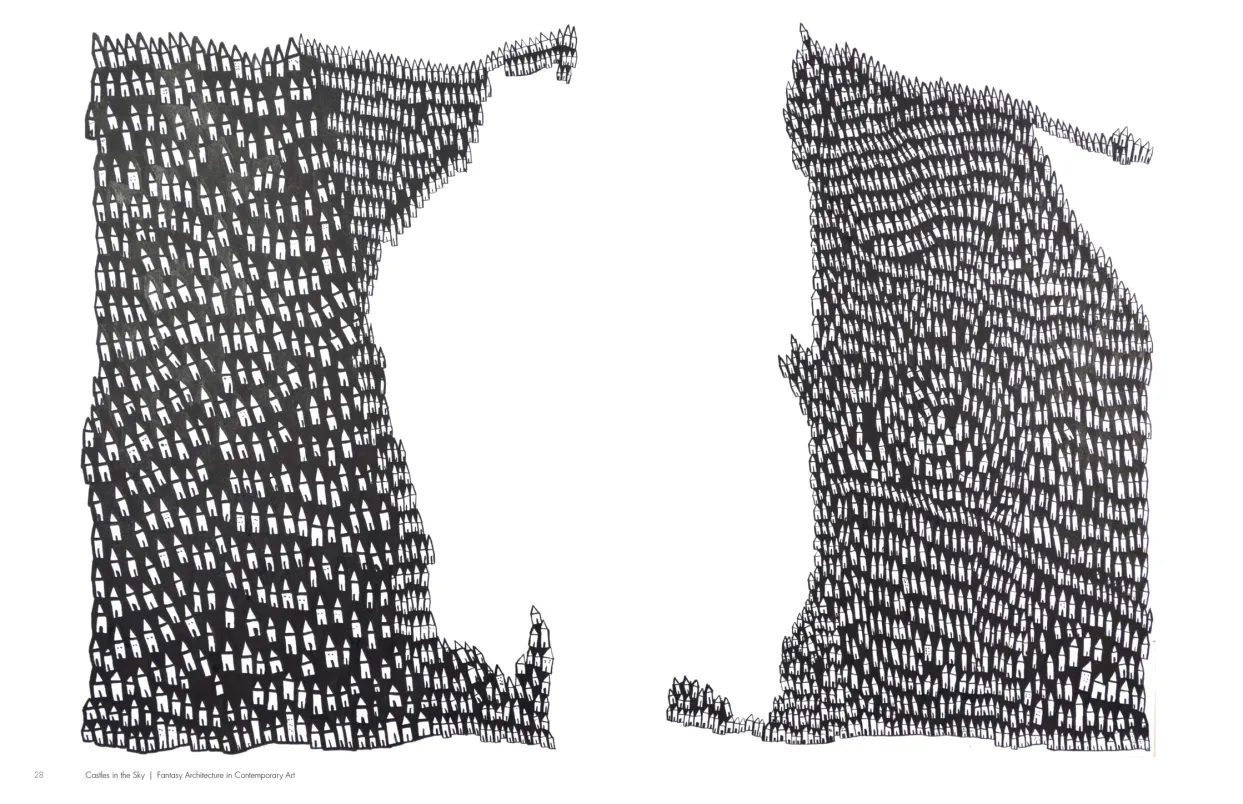 Castles in the Sky: Fantasy Architecture in Contemporary Art exhibition catalogue, pages 28–29