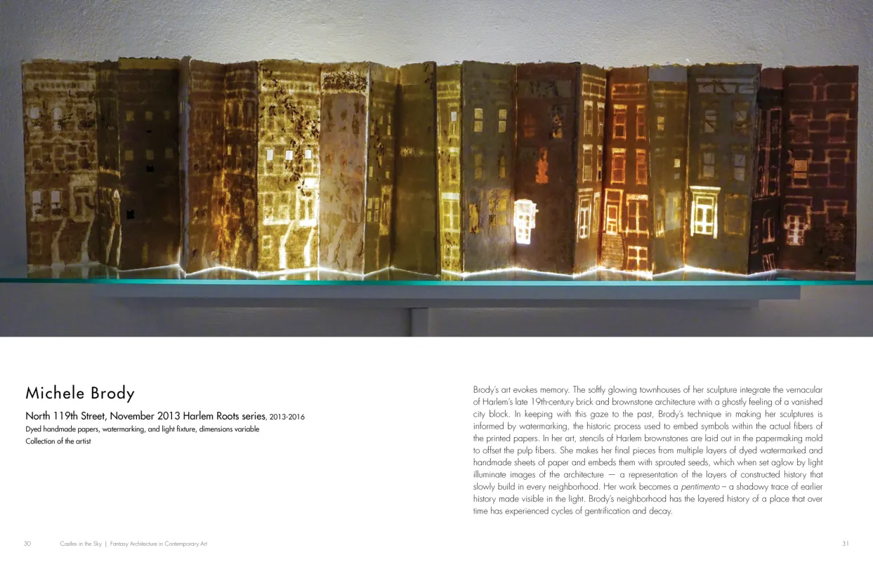Castles in the Sky: Fantasy Architecture in Contemporary Art exhibition catalogue, pages 30–31
