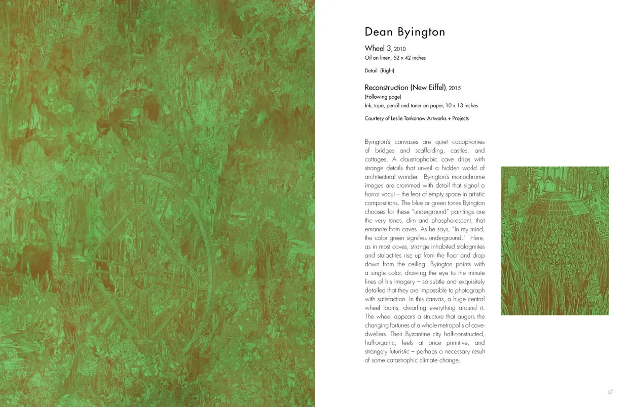 Castles in the Sky: Fantasy Architecture in Contemporary Art exhibition catalogue, pages 36–37