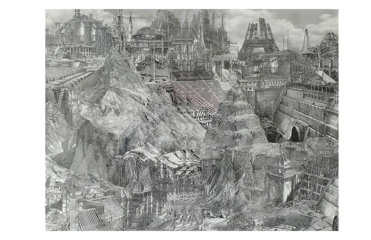 Castles in the Sky: Fantasy Architecture in Contemporary Art exhibition catalogue, pages 38–39