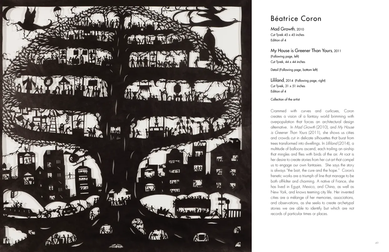 Castles in the Sky: Fantasy Architecture in Contemporary Art exhibition catalogue, pages 48–49