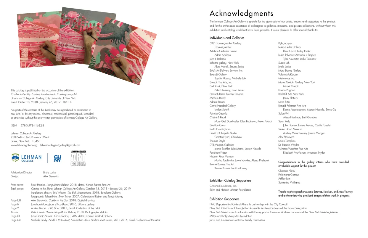 Castles in the Sky: Fantasy Architecture in Contemporary Art exhibition catalogue, pages 6–7