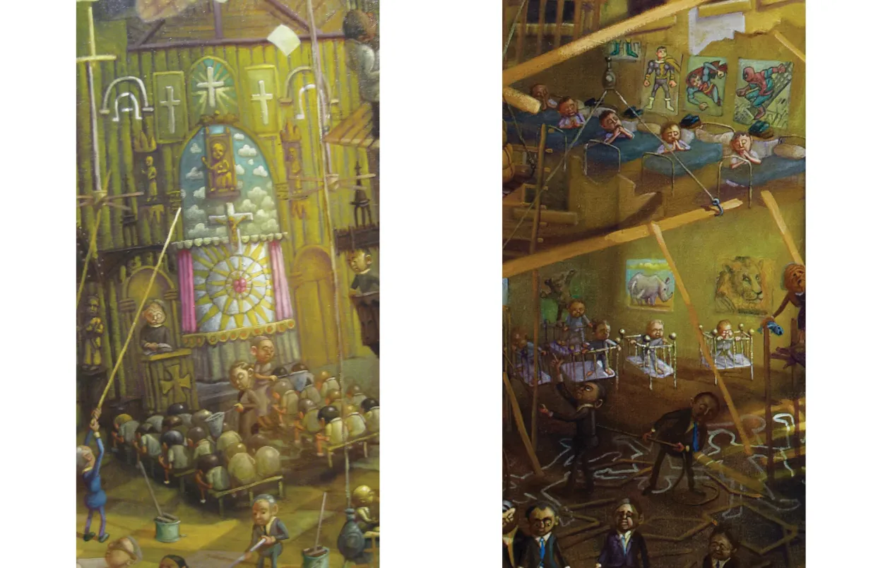 Castles in the Sky: Fantasy Architecture in Contemporary Art exhibition catalogue, pages 70–71