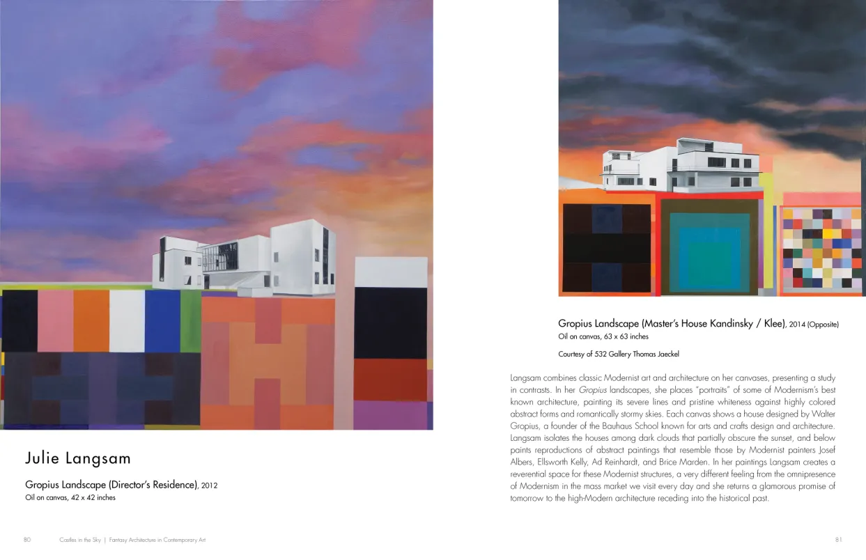 Castles in the Sky: Fantasy Architecture in Contemporary Art exhibition catalogue, pages 80–81