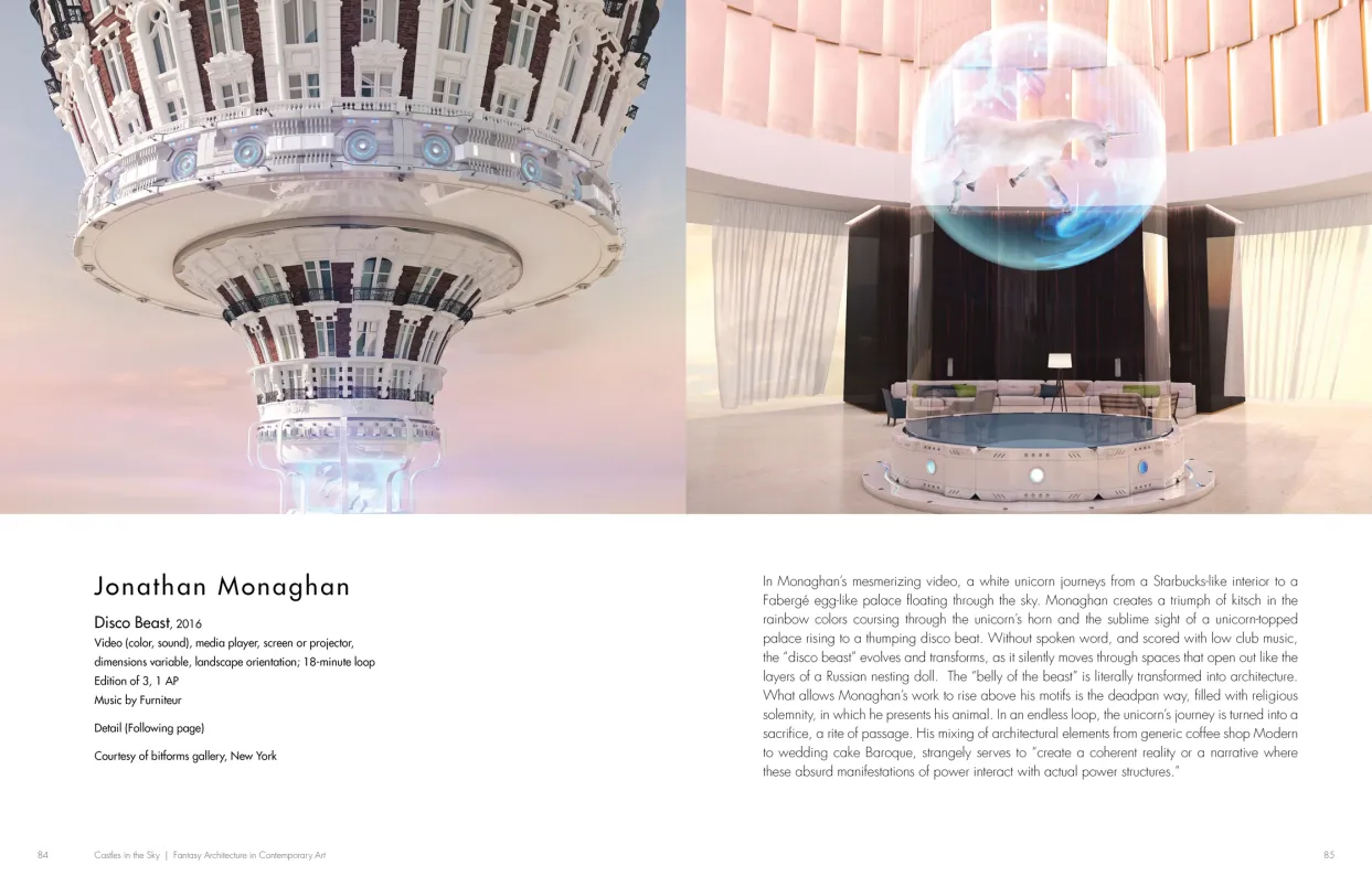 Castles in the Sky: Fantasy Architecture in Contemporary Art exhibition catalogue, pages 84–85