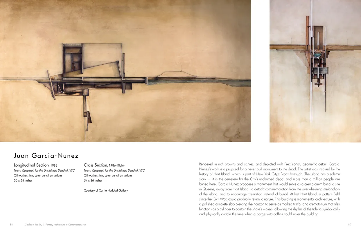 Castles in the Sky: Fantasy Architecture in Contemporary Art exhibition catalogue, pages 88–89