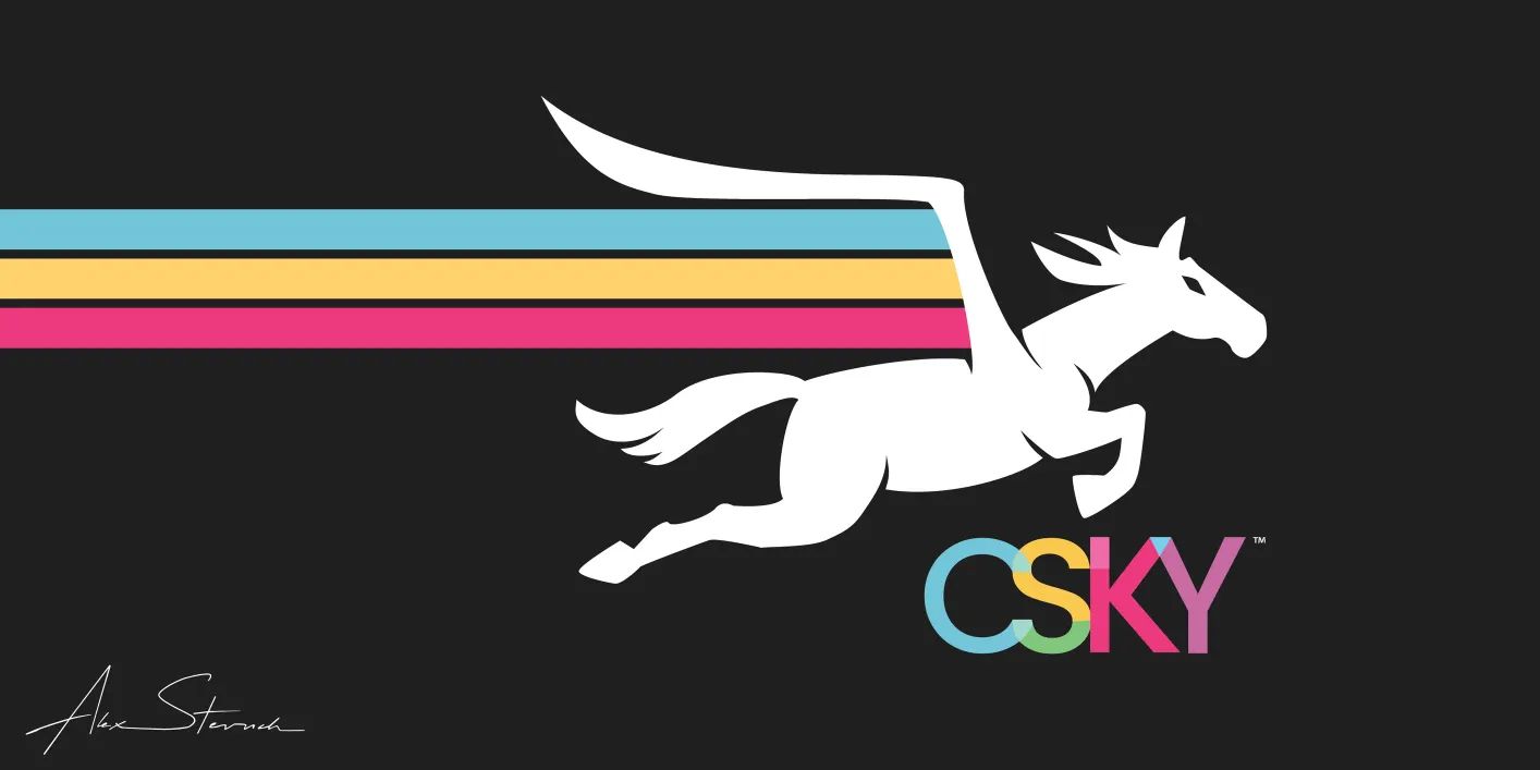 CSKY Horizontal Logo for Dark Backgrounds