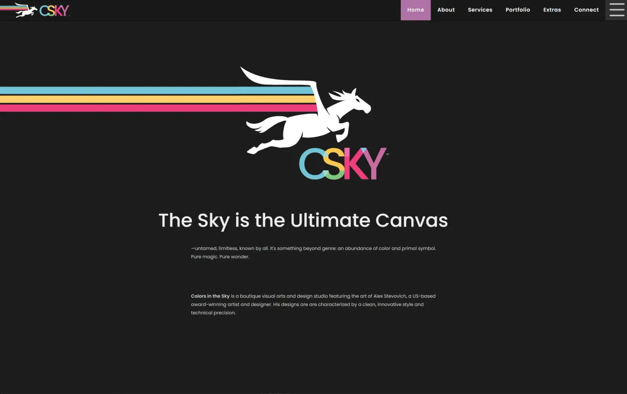 CSKY Web Home Page, c. 2017