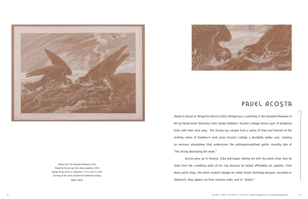 Dark and Stormy Night: Gothic Influence in Contemporary Art exhibition catalogue, pages 10–11
