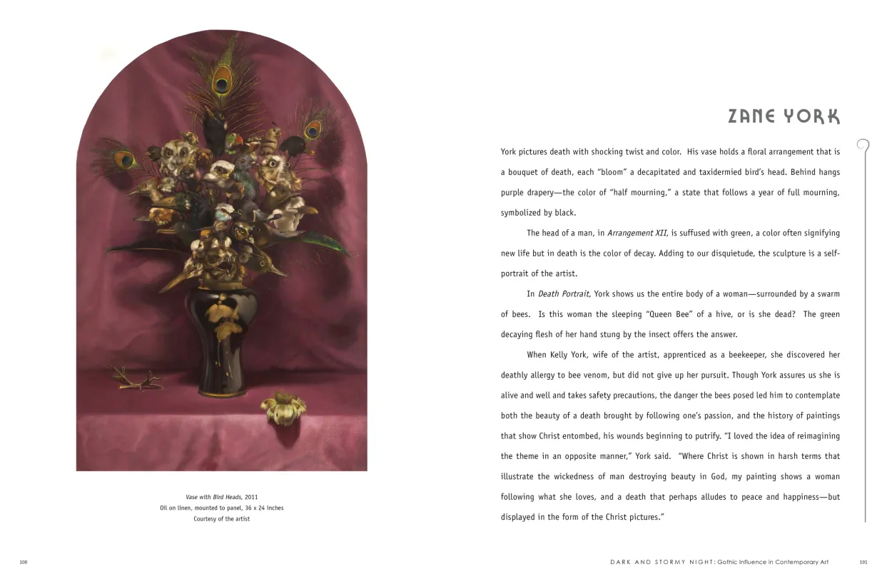 Dark and Stormy Night: Gothic Influence in Contemporary Art exhibition catalogue, pages 100–101
