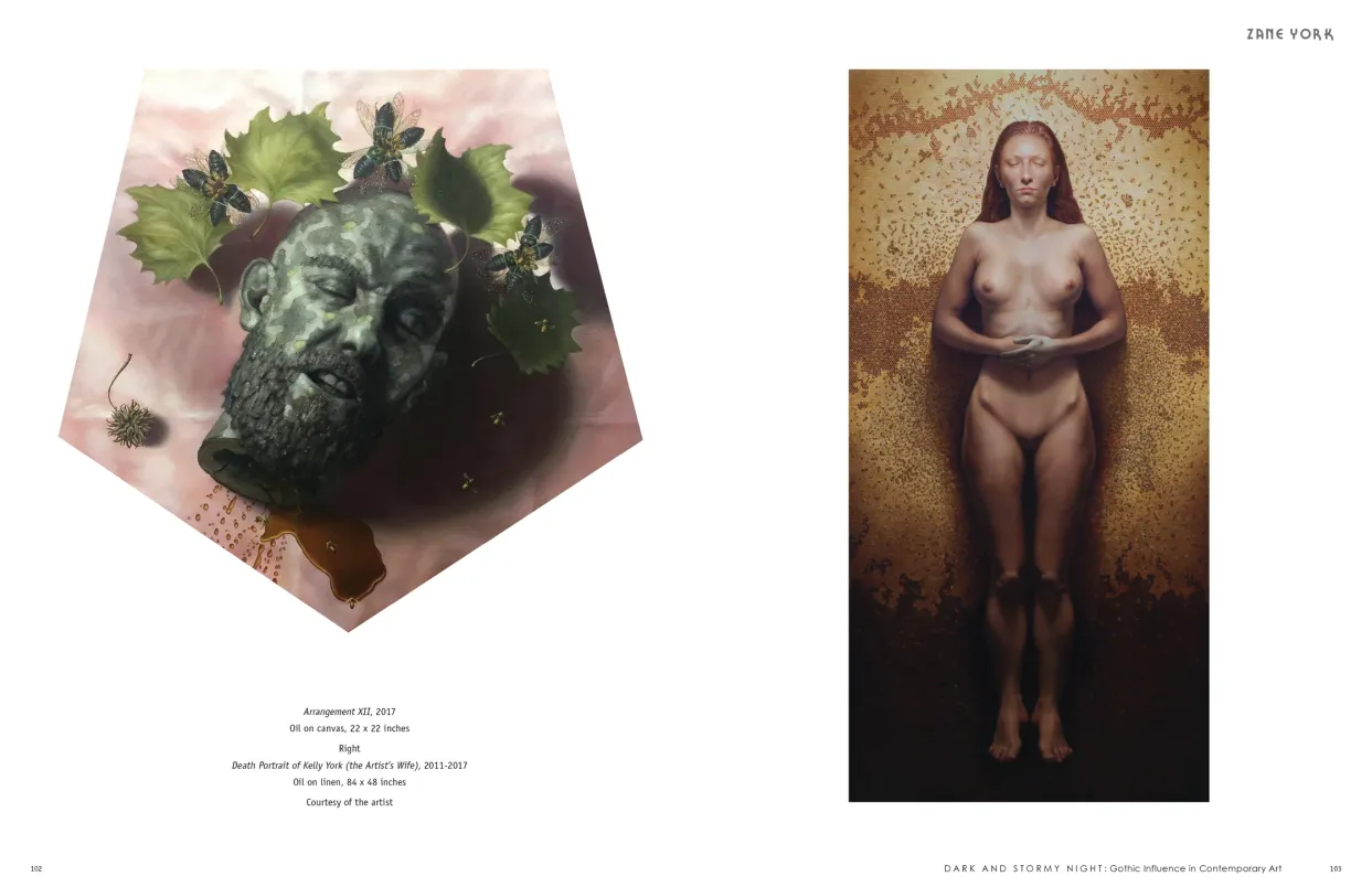 Dark and Stormy Night: Gothic Influence in Contemporary Art exhibition catalogue, pages 102–103