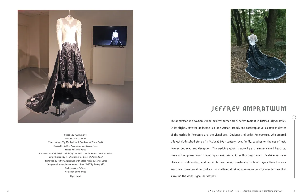 Dark and Stormy Night: Gothic Influence in Contemporary Art exhibition catalogue, pages 12–13