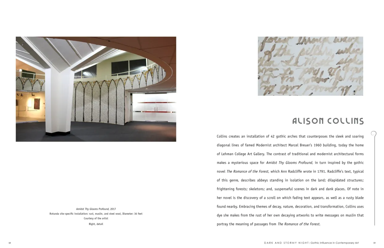 Dark and Stormy Night: Gothic Influence in Contemporary Art exhibition catalogue, pages 18–19