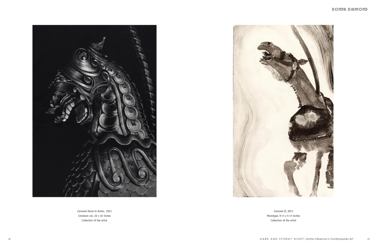 Dark and Stormy Night: Gothic Influence in Contemporary Art exhibition catalogue, pages 22–23