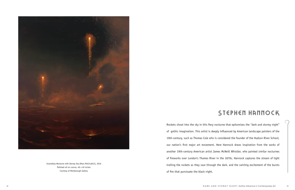 Dark and Stormy Night: Gothic Influence in Contemporary Art exhibition catalogue, pages 32–33