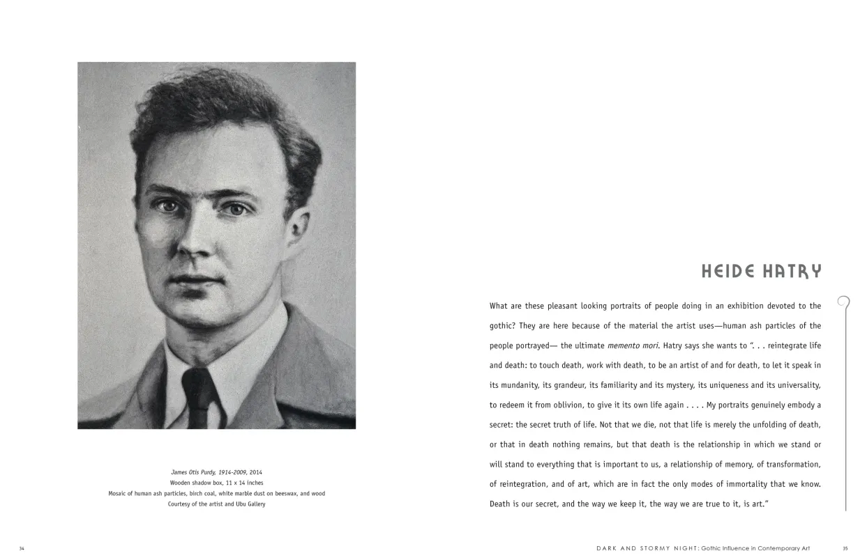 Dark and Stormy Night: Gothic Influence in Contemporary Art exhibition catalogue, pages 34–35