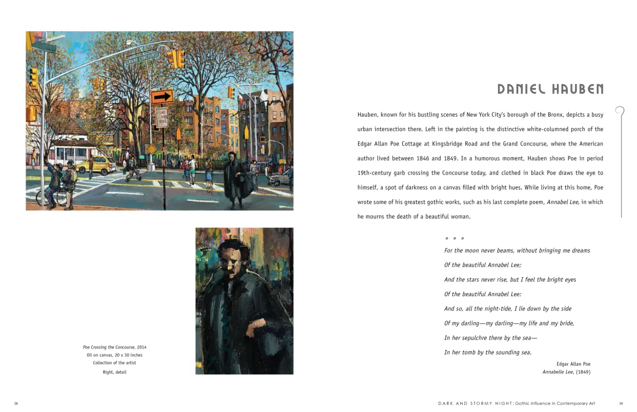 Dark and Stormy Night: Gothic Influence in Contemporary Art exhibition catalogue, pages 38–39