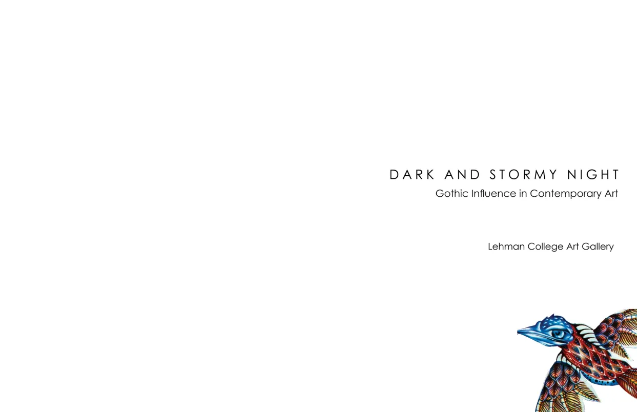 Dark and Stormy Night: Gothic Influence in Contemporary Art exhibition catalogue, pages 4–5