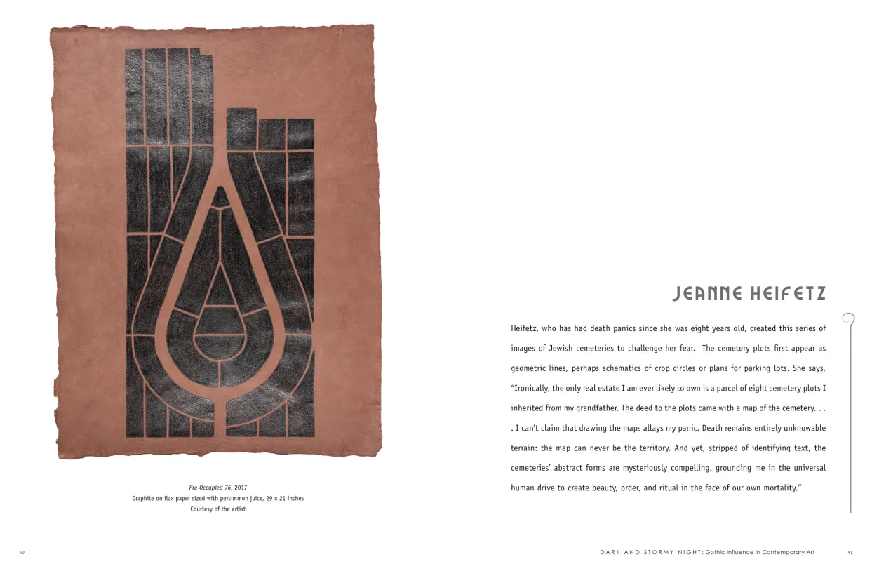 Dark and Stormy Night: Gothic Influence in Contemporary Art exhibition catalogue, pages 40–41