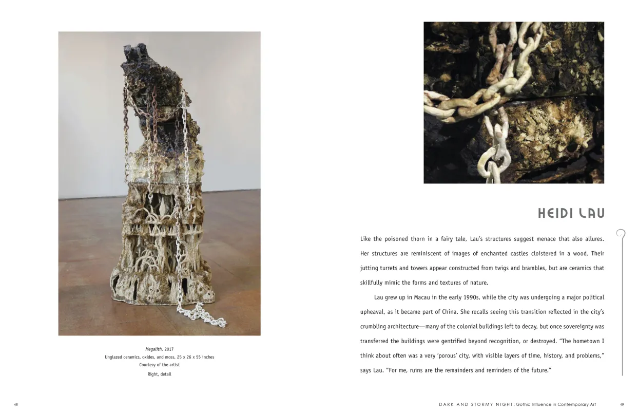 Dark and Stormy Night: Gothic Influence in Contemporary Art exhibition catalogue, pages 48–49