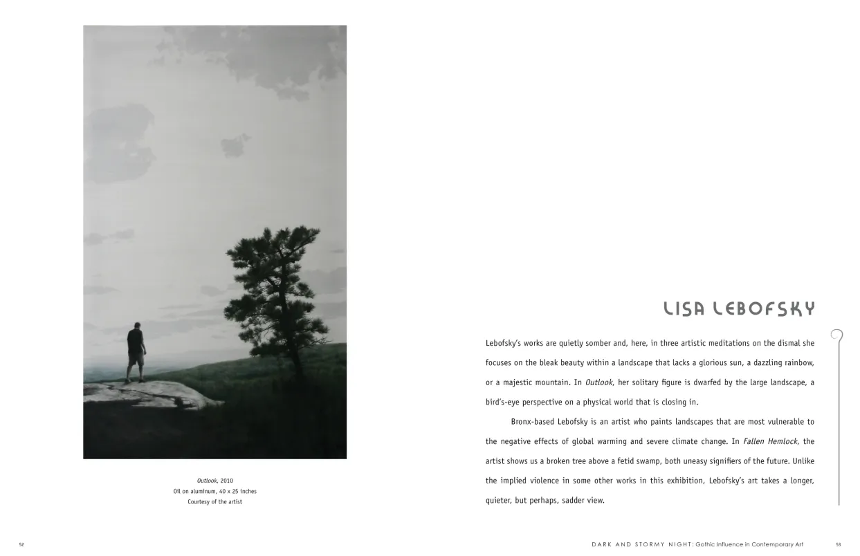 Dark and Stormy Night: Gothic Influence in Contemporary Art exhibition catalogue, pages 52–53