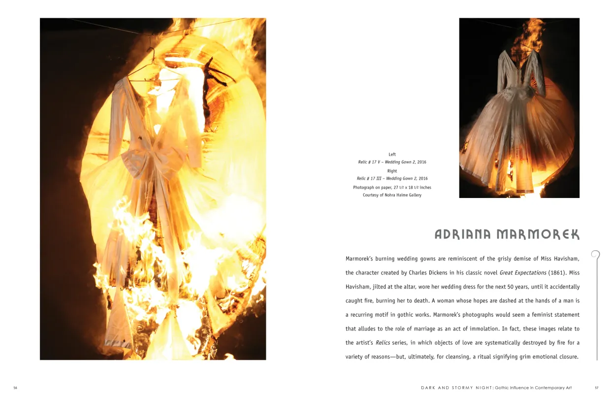 Dark and Stormy Night: Gothic Influence in Contemporary Art exhibition catalogue, pages 56–57
