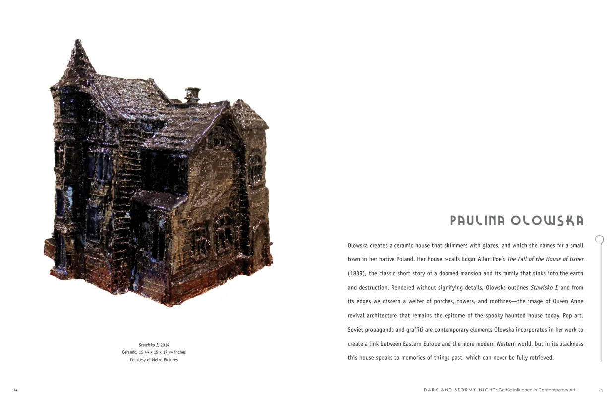 Dark and Stormy Night: Gothic Influence in Contemporary Art exhibition catalogue, pages 74–75