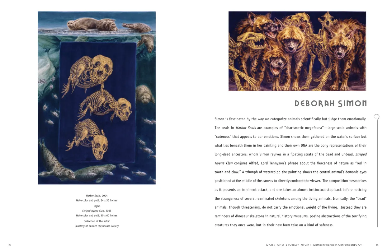 Dark and Stormy Night: Gothic Influence in Contemporary Art exhibition catalogue, pages 84–85