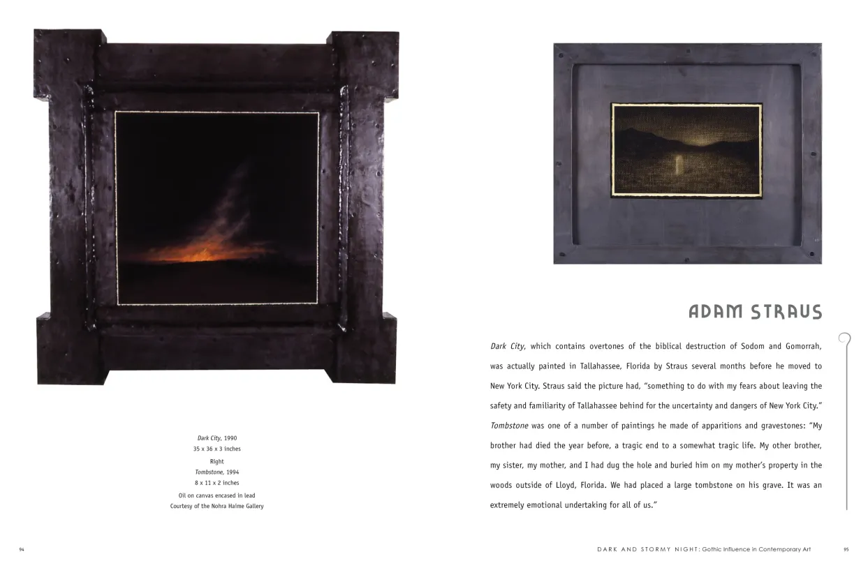 Dark and Stormy Night: Gothic Influence in Contemporary Art exhibition catalogue, pages 94–95