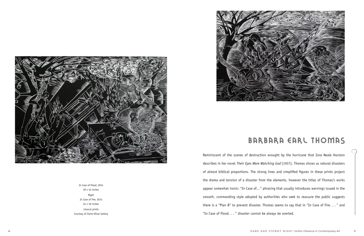 Dark and Stormy Night: Gothic Influence in Contemporary Art exhibition catalogue, pages 96–97