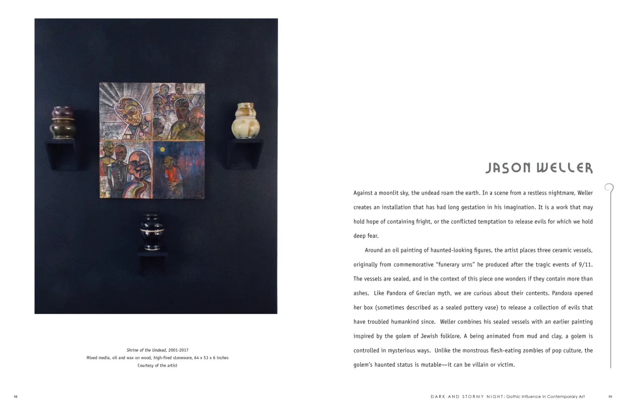 Dark and Stormy Night: Gothic Influence in Contemporary Art exhibition catalogue, pages 98–99